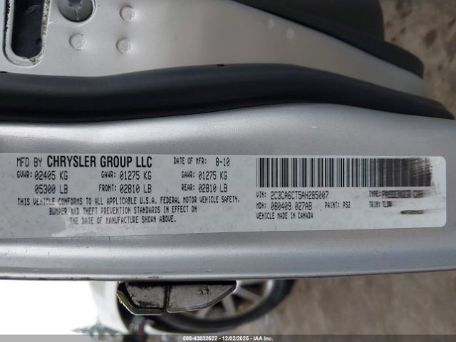 2010 CHRYSLER 300C 2C3CA6CT5AH285007 Photo 8