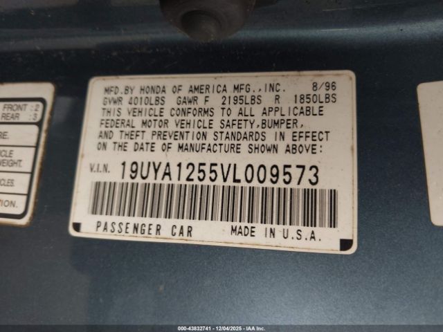 1997 ACURA CL 19UYA1255VL009573 Photo 8