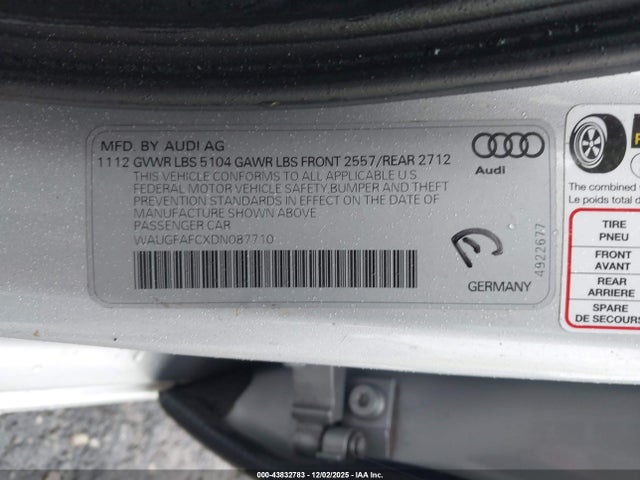 2013 AUDI A6 WAUGFAFCXDN087710 Photo 8