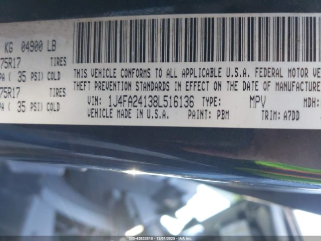 2008 JEEP WRANGLER 1J4FA24138L516136 Photo 8