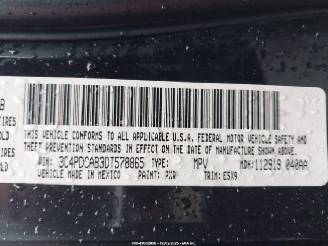 2013 DODGE JOURNEY 3C4PDCAB3DT578865 Photo 8