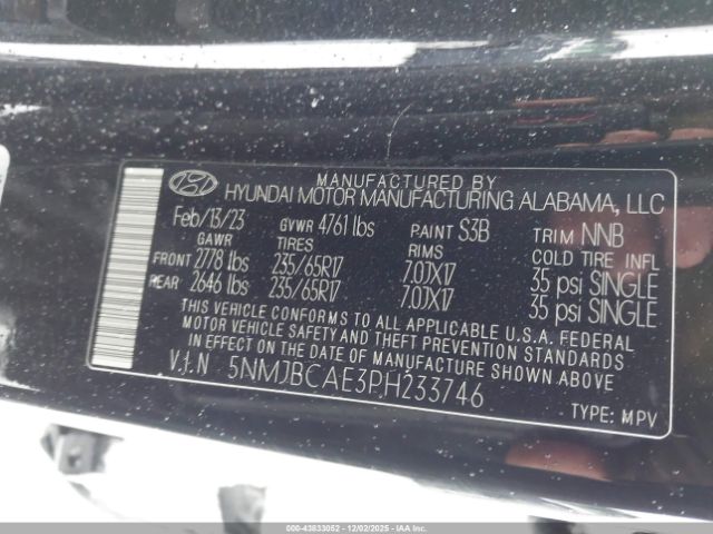 2023 HYUNDAI TUCSON 5NMJBCAE3PH233746 Photo 8