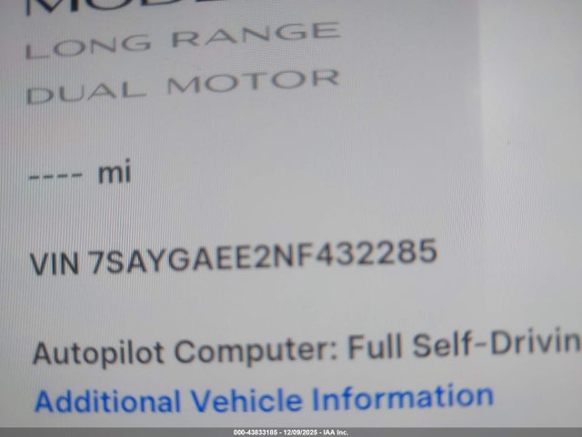 2022 TESLA MODEL Y 7SAYGAEE2NF432285 Photo 8