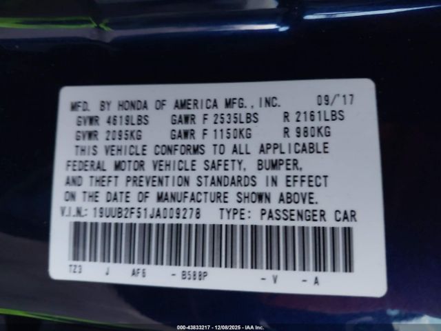 2018 ACURA TLX 19UUB2F51JA009278 Photo 8