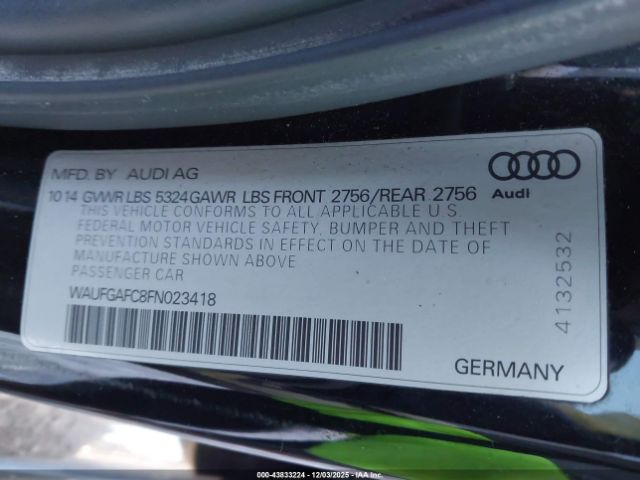 2015 AUDI A6 WAUFGAFC8FN023418 Photo 8