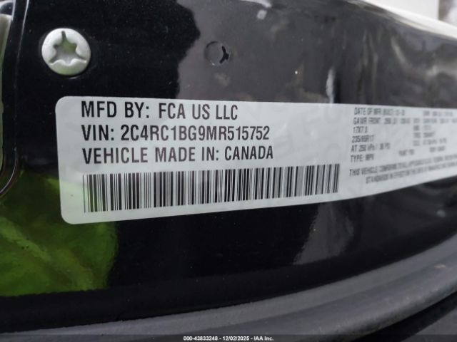 2021 CHRYSLER PACIFICA 2C4RC1BG9MR515752 Photo 8