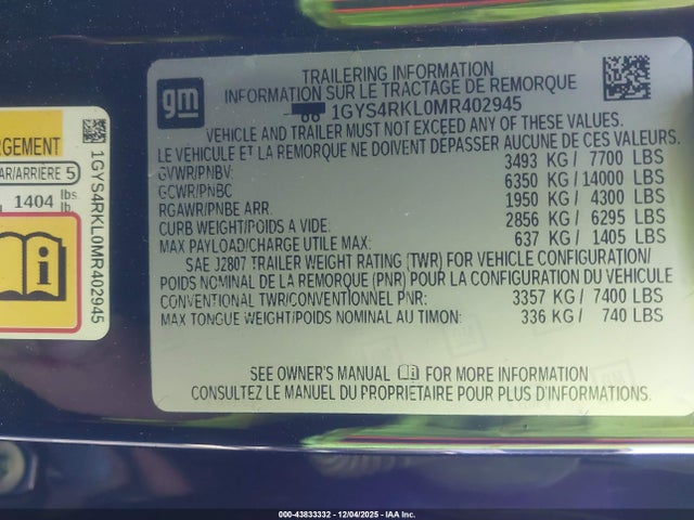 2021 CADILLAC ESCALADE ESV 1GYS4RKL0MR402945 Photo 8