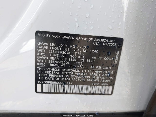 Volkswagen Id.4 Awd Pro 2025 1V2DSPE85SC005147 Image 9