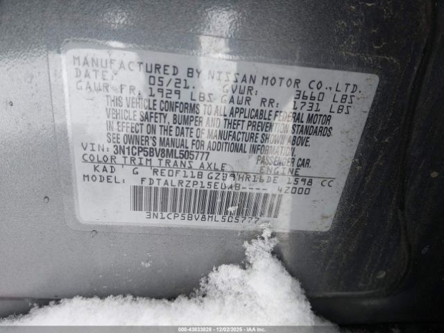 2021 NISSAN KICKS 3N1CP5BV8ML505777 Photo 8