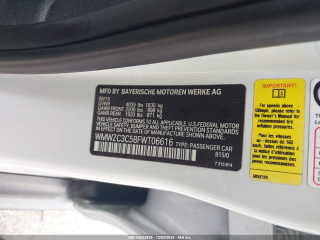 2015 MINI COUNTRYMAN WMWZC3C58FWT06616 Photo 8