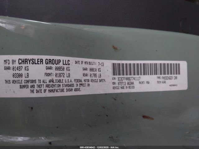 2013 FIAT 500 3C3CFFAR8DT741117 Photo 8