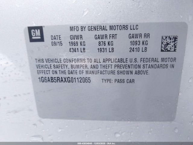 2016 CADILLAC ATS 1G6AB5RAXG0112065 Photo 8