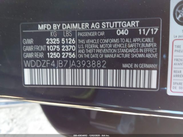 2018 MERCEDES-BENZ E 300 WDDZF4JB7JA393882 Photo 8