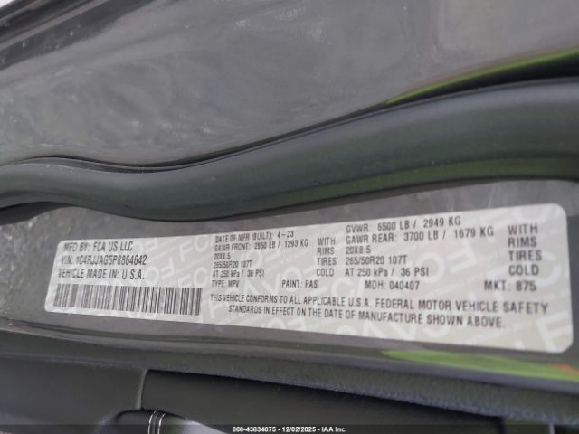 2023 JEEP GRAND CHEROKEE L 1C4RJJAG5P8864642 Photo 8