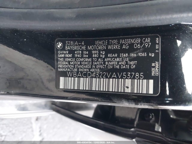 1997 BMW 328I WBACD4322VAV53785 Photo 8