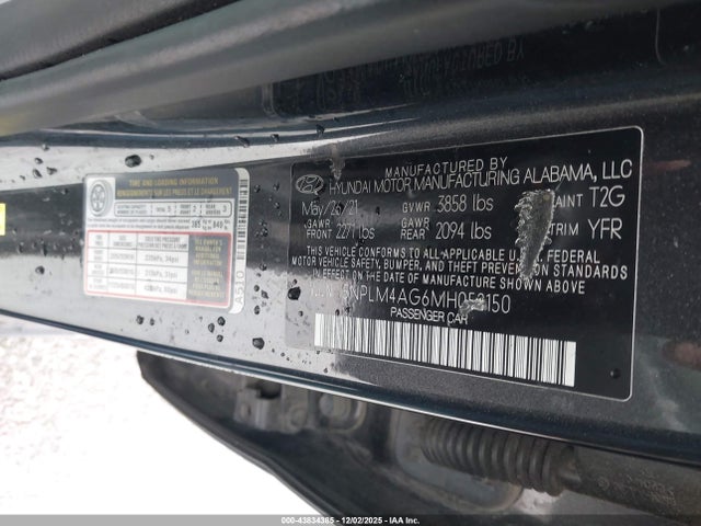 Hyundai ELANTRA SEL 2021 5NPLM4AG6MH052150 Image 9