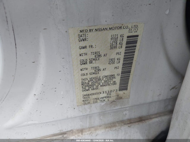 2012 NISSAN TITAN 1N6BA0ED5CN311073 Photo 8