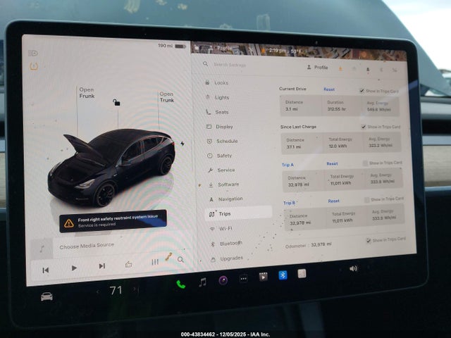 Auction sale of the 2022 Tesla Model Y Performance Dual Motor All-wheel Drive, vin: 7SAYGDEF5NF401073, lot number: 43834462