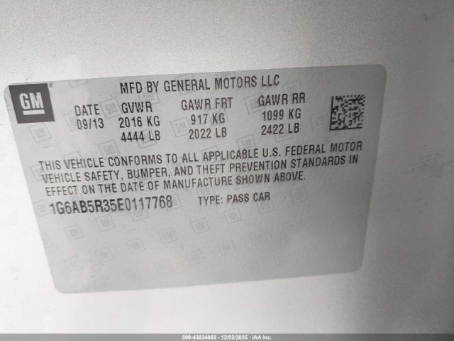 2014 CADILLAC ATS 1G6AB5R35E0117768 Photo 8