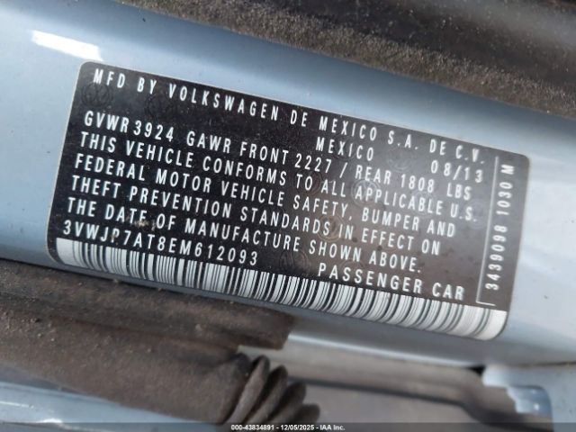 2014 VOLKSWAGEN BEETLE 3VWJP7AT8EM612093 Photo 8