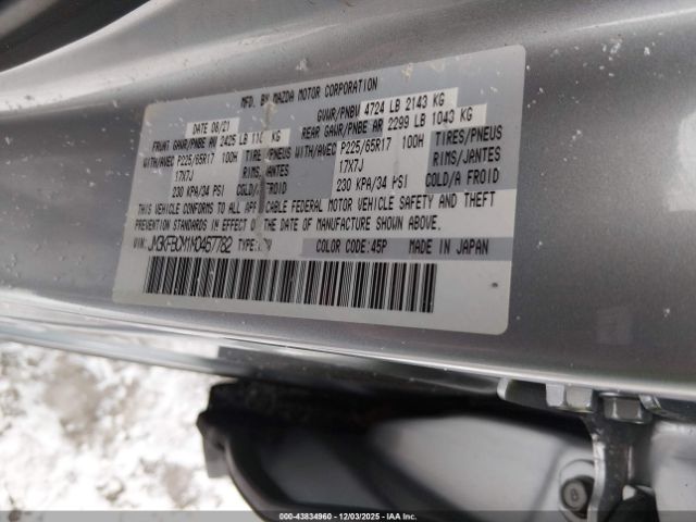 2021 MAZDA CX-5 JM3KFBCM1M0467782 Photo 8