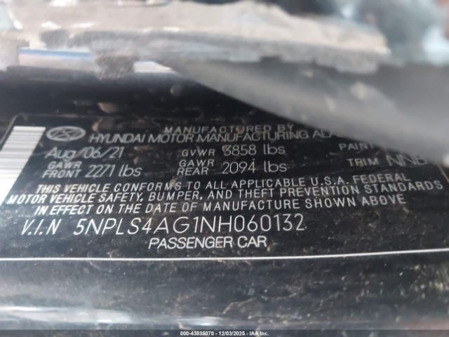 2022 HYUNDAI ELANTRA 5NPLS4AG1NH060132 Photo 8