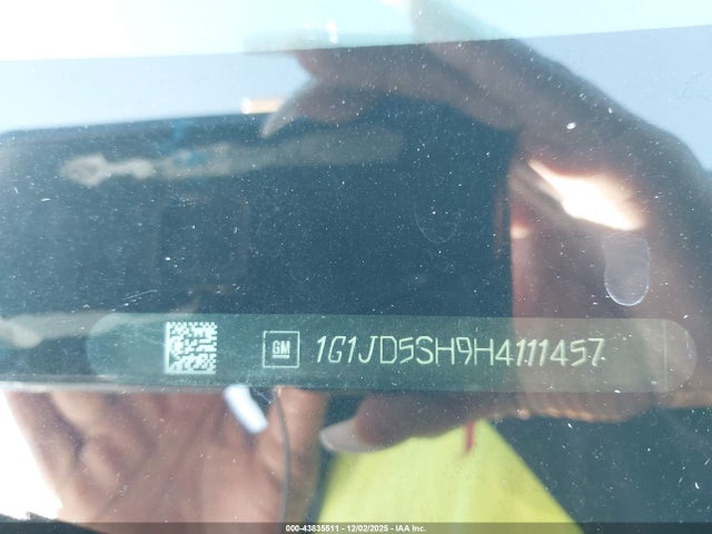 1G1JD5SH9H4111457 Chevrolet Sonic Lt Auto