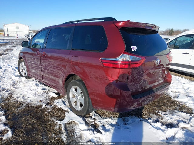 43835533 :رقم المزاد ، 5TDKZ3DC1LS043252 vin ، 2020 Toyota Sienna Le مزاد بيع