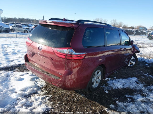 43835533 :رقم المزاد ، 5TDKZ3DC1LS043252 vin ، 2020 Toyota Sienna Le مزاد بيع
