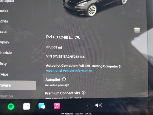 2022 TESLA MODEL 3 5YJ3E1EA2NF255134 Photo 6