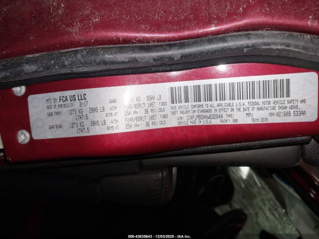 2017 JEEP CHEROKEE 1C4PJMBSXHW632644 Photo 8