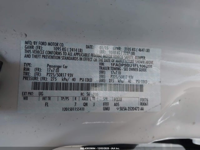 Ford C-max Hybrid Sel 2015 1FADP5BU1FL106268 Image 9