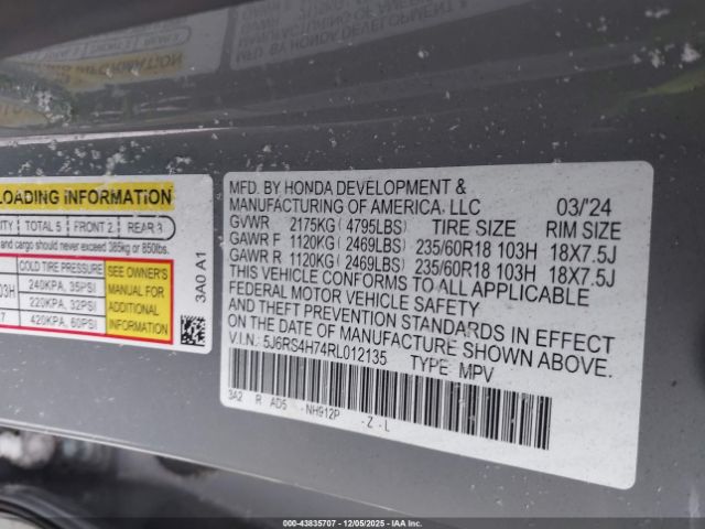 2024 HONDA CR-V 5J6RS4H74RL012135 Photo 8