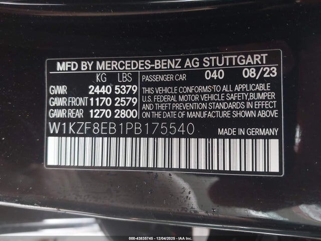 2023 MERCEDES-BENZ E 350 W1KZF8EB1PB175540 Photo 8