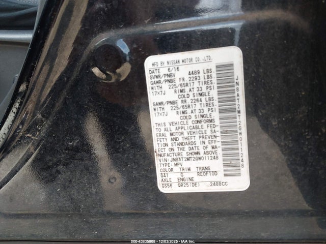 2016 NISSAN ROGUE JN8AT2MT2GW011248 Photo 8