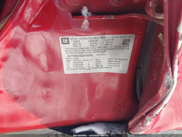 2012 CADILLAC SRX 3GYFNEE38CS645899 Photo 8