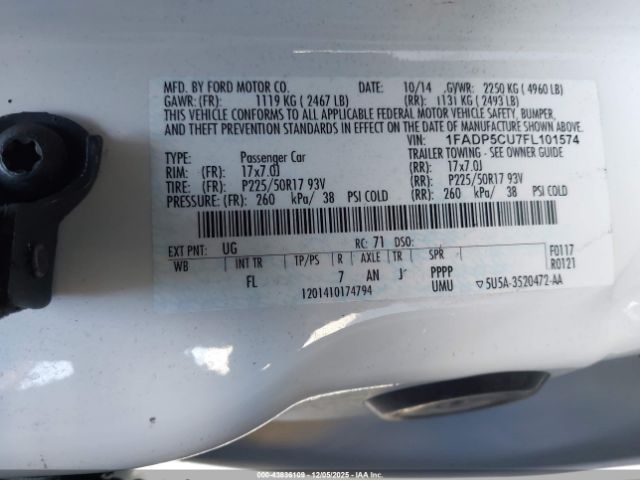 2015 FORD C-MAX ENERGI 1FADP5CU7FL101574 Photo 8