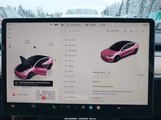 2022 TESLA MODEL 3 5YJ3E1EB0NF296046 Photo 6