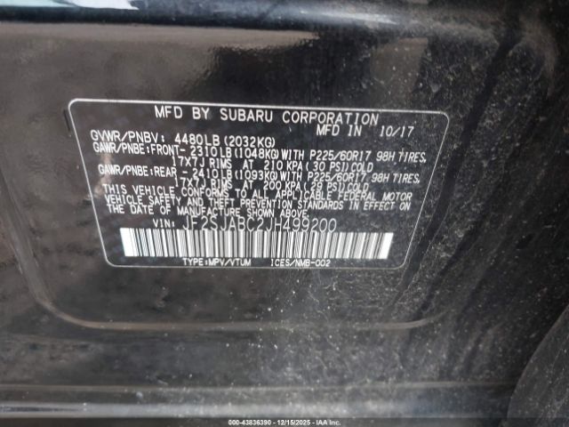 2018 SUBARU FORESTER JF2SJABC2JH499200 Photo 8
