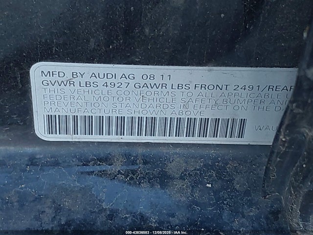 2012 AUDI A4 WAUFFAFL5CN008339 Photo 8