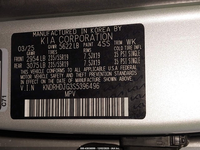 KNDRHDJG3S5396496 KIA Sorento Hybrid Ex