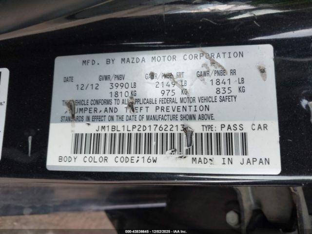 2013 MAZDA MAZDA3 JM1BL1LP2D1762213 Photo 8