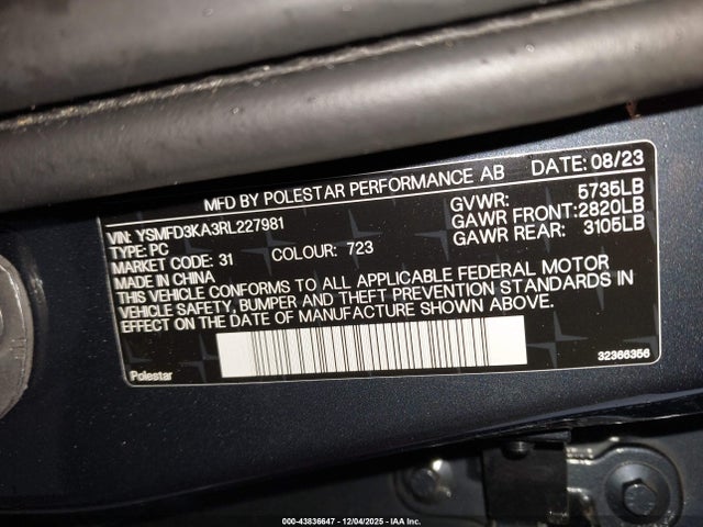 2024 POLESTAR 2 YSMFD3KA3RL227981 Photo 8