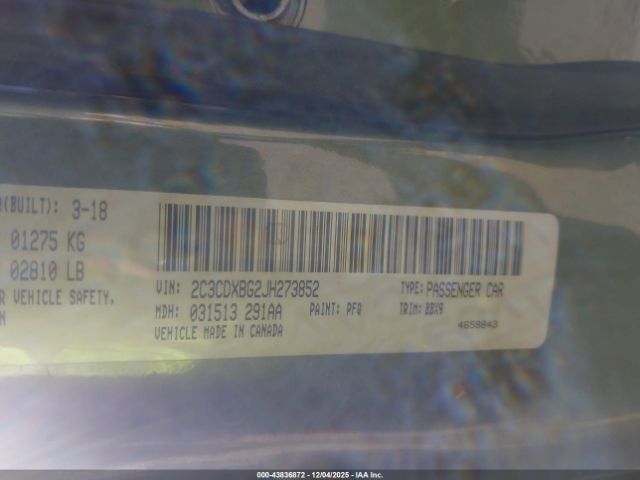 2018 DODGE CHARGER 2C3CDXBG2JH273852 Photo 8