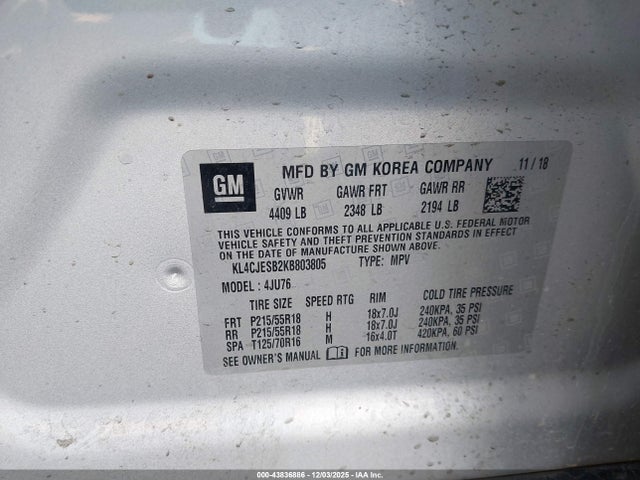 Buick Encore Awd Preferred 2019 KL4CJESB2KB803805 Image 9
