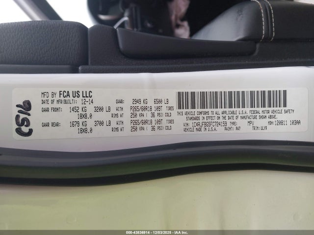 Jeep Grand Cherokee Limited 2015 1C4RJFBG5FC724159 Image 9