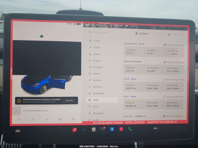 2019 TESLA MODEL 3 5YJ3E1EA9KF311646 Photo 6