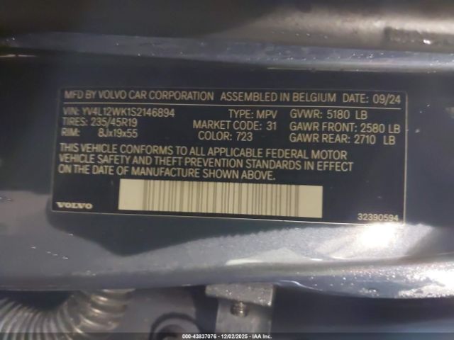 2025 VOLVO V60 CROSS COUNTRY YV4L12WK1S2146894 Photo 8