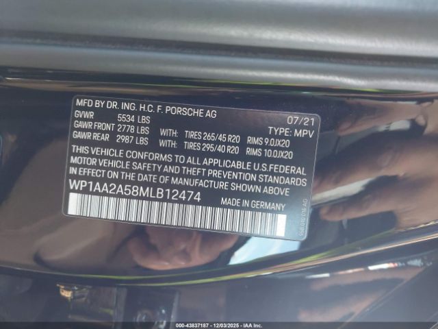 2021 PORSCHE MACAN WP1AA2A58MLB12474 Photo 8