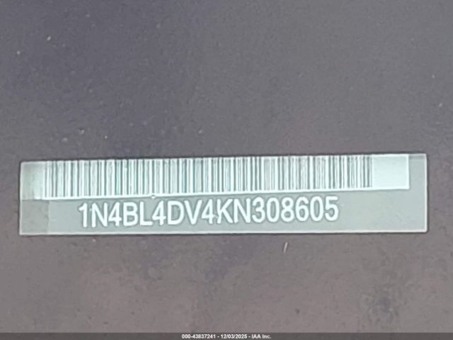 2019 NISSAN ALTIMA 1N4BL4DV4KN308605 Photo 8